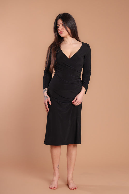 Abito jersey midi