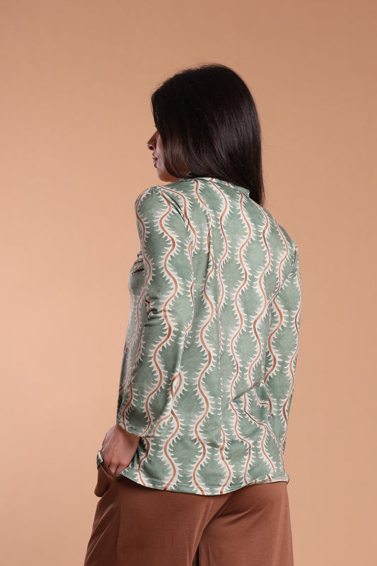 Blusa scollo V