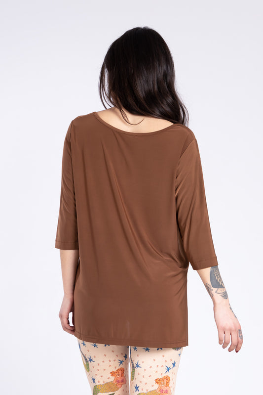 Maglia spacchi - Caffè