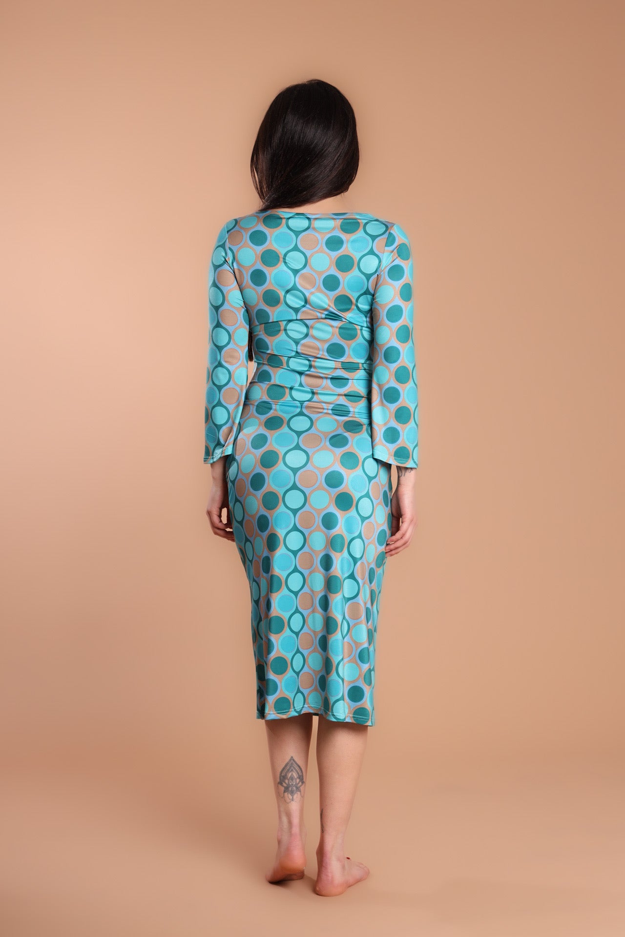 Abito jersey midi