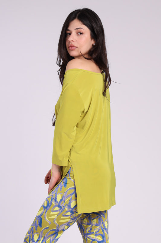 Maglia spacchi - Oliva