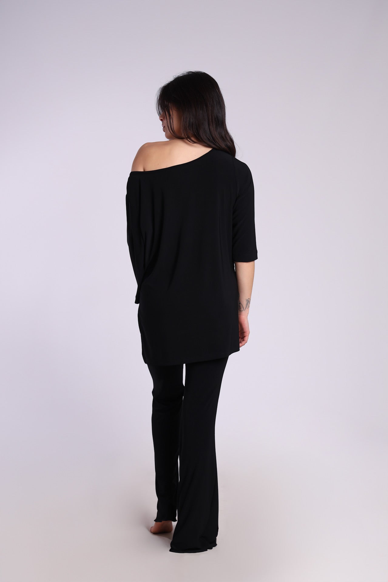 Maglia spacchi - Nero