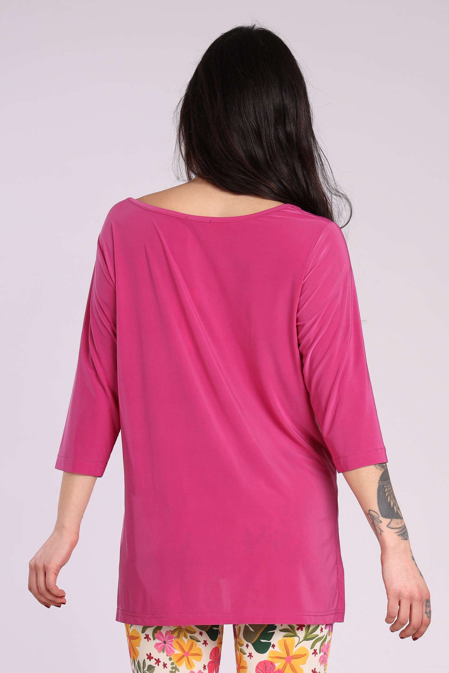 Maglia spacchi - Fucsia