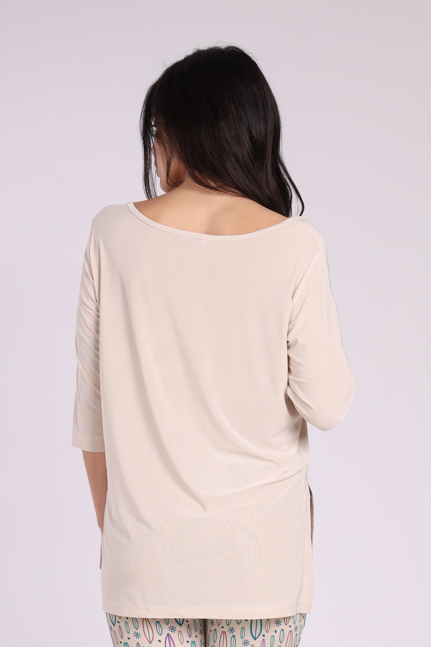 Maglia spacchi - Beige