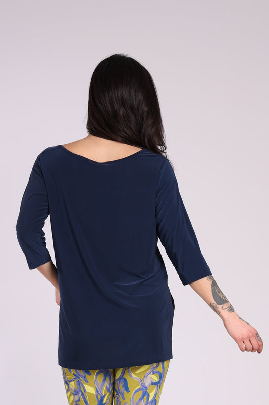 Maglia spacchi - Blu