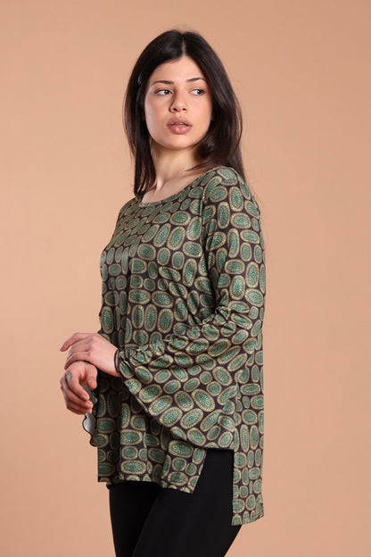 Maglia manica svasata