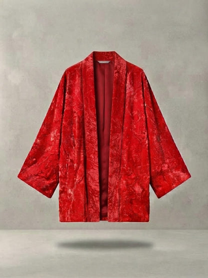 Giacca kimono velluto
