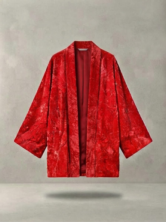 Giacca kimono velluto