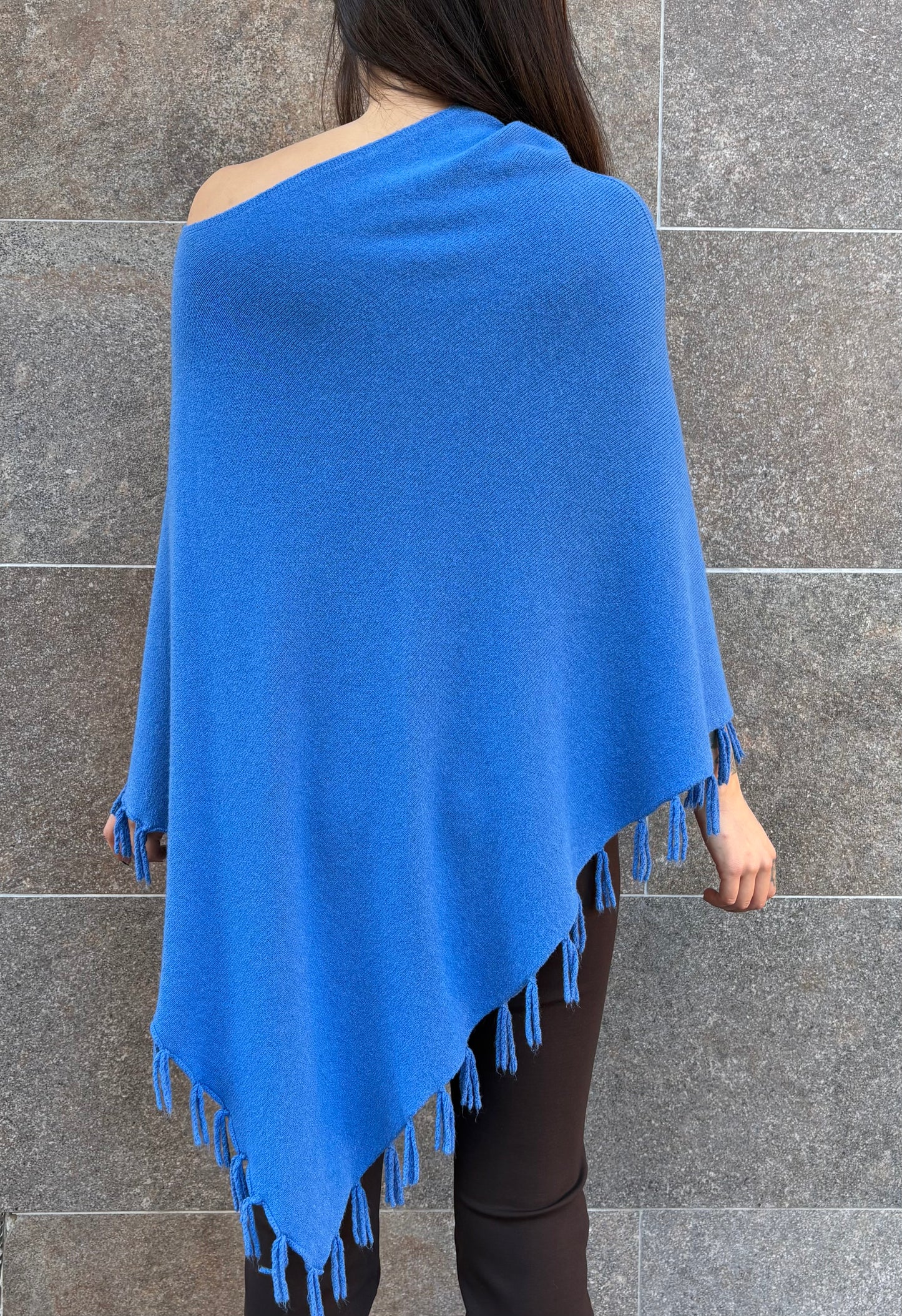 Poncho frange
