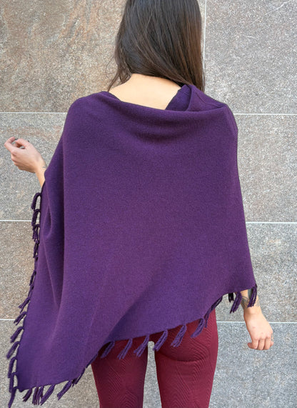 Poncho frange