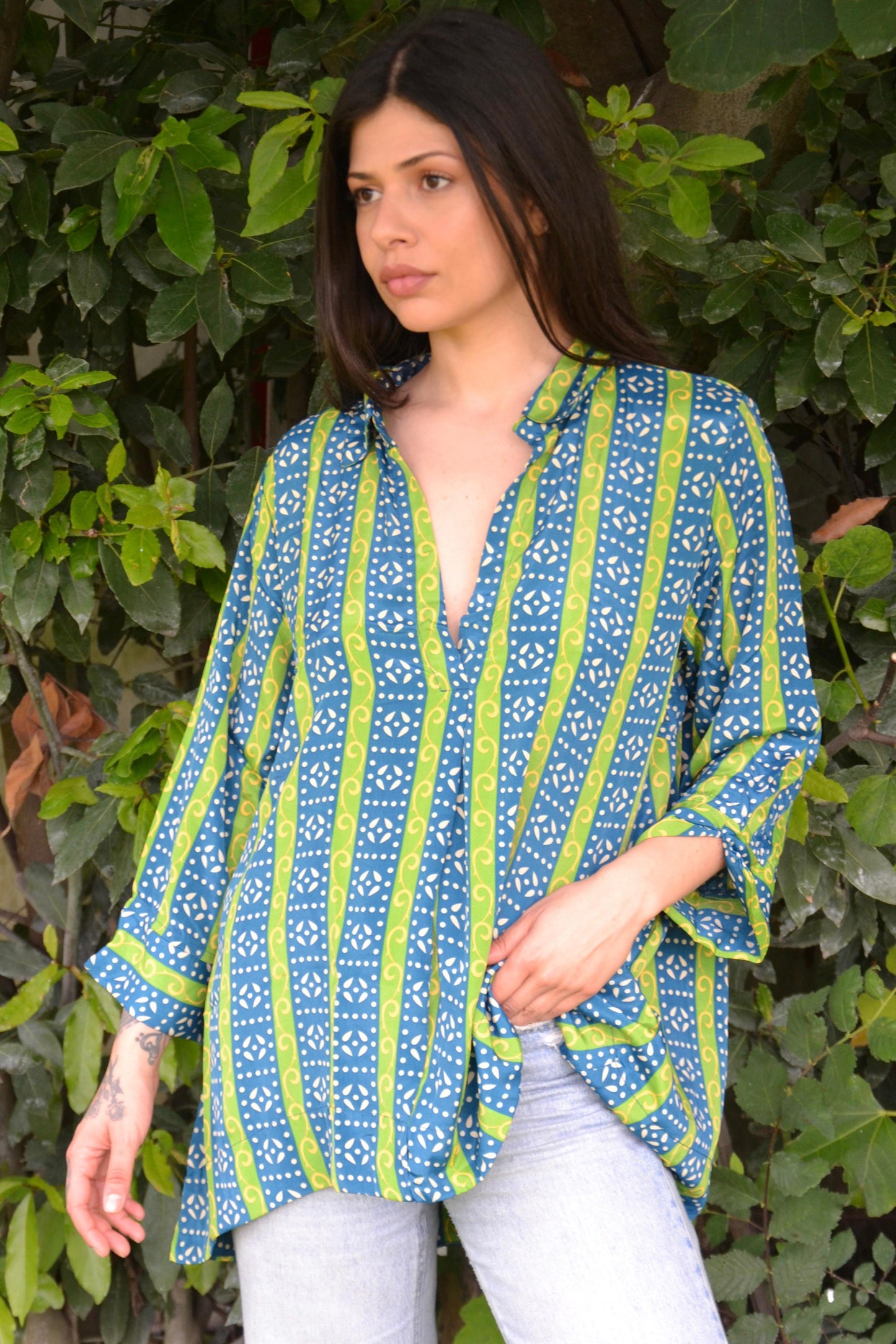 Camicia - Blu Verde