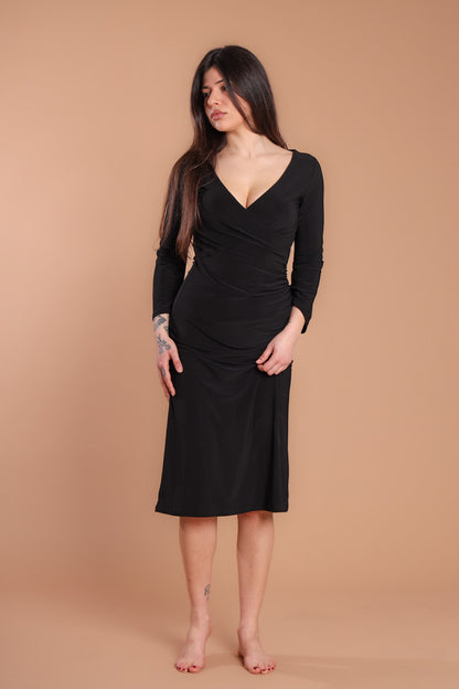 Abito jersey midi