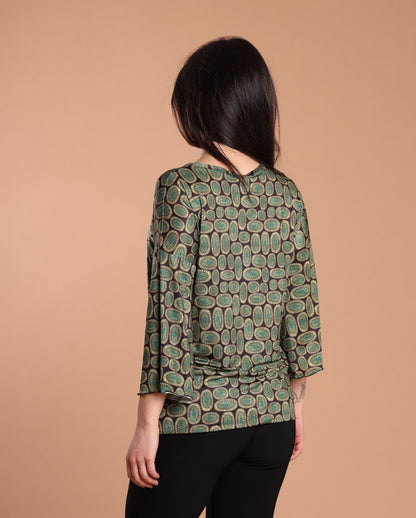 Maglia bordo fantasia