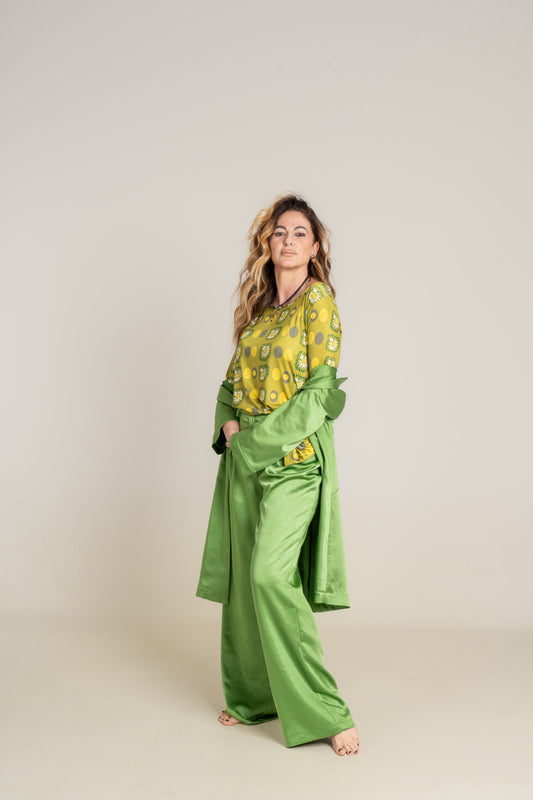 Pantalone Palazzo - Verde