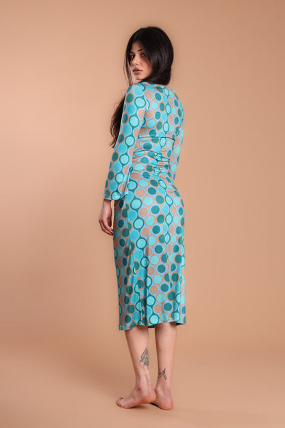 Abito jersey midi