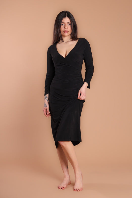 Abito jersey midi