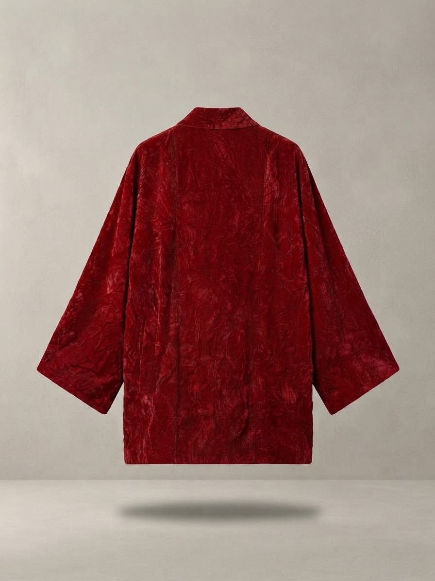 Giacca kimono velluto