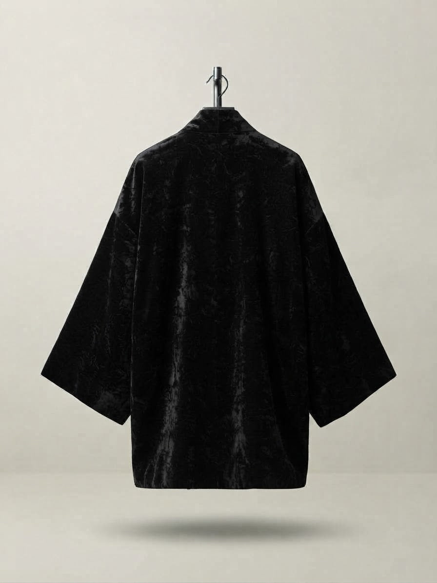 Giacca kimono velluto