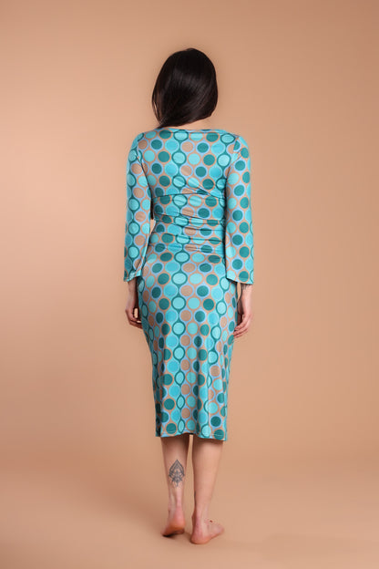 Abito jersey midi