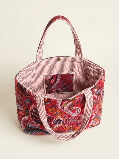Borsa Tote in velluto