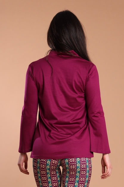 Blusa scollo V