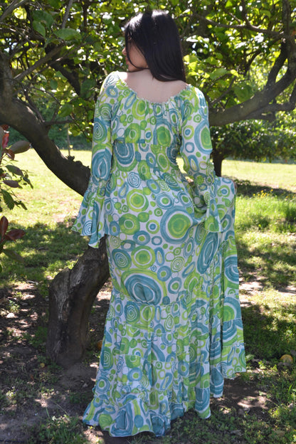 Abito Manica Lunga - Lime