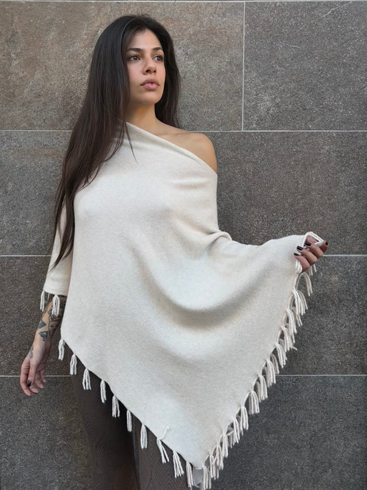 Poncho frange