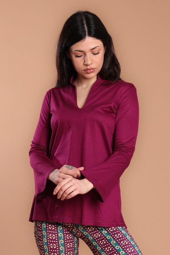 Blusa scollo V