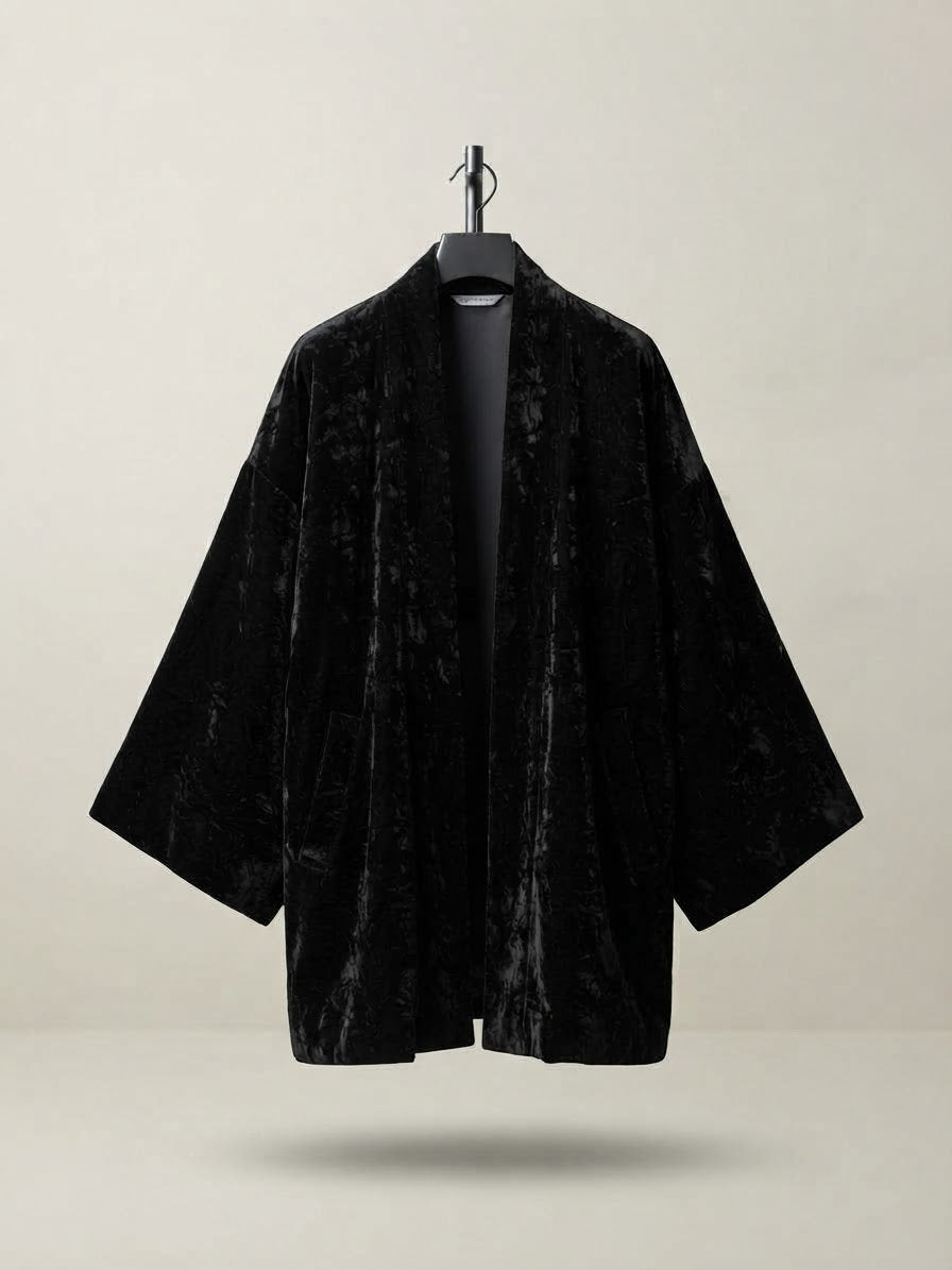 Giacca kimono velluto