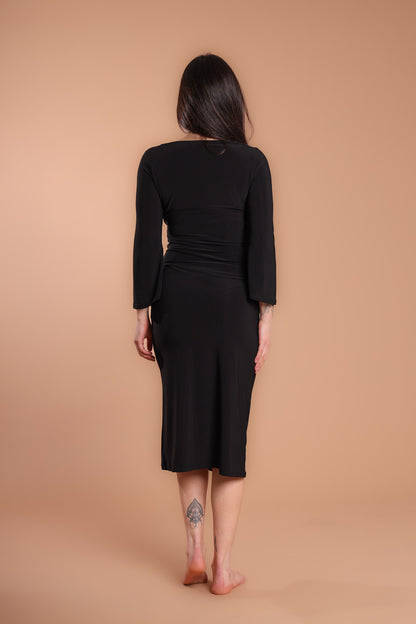 Abito jersey midi