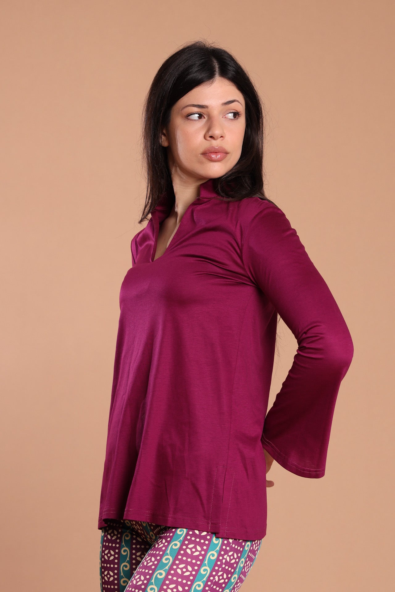 Blusa scollo V