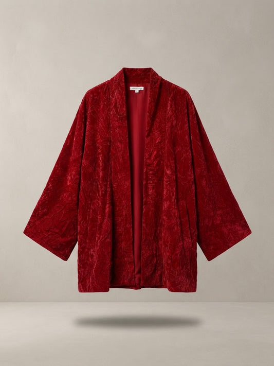 Giacca kimono velluto