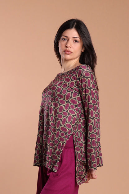 Maglia manica svasata