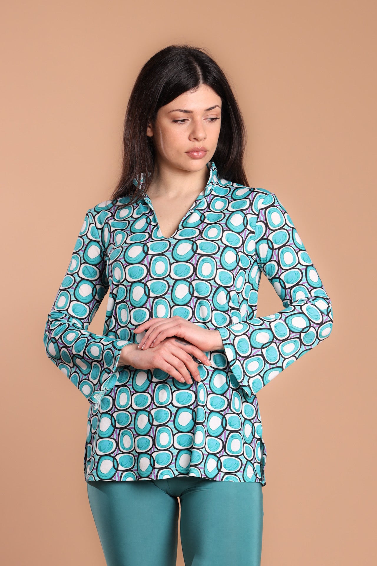 Blusa scollo V