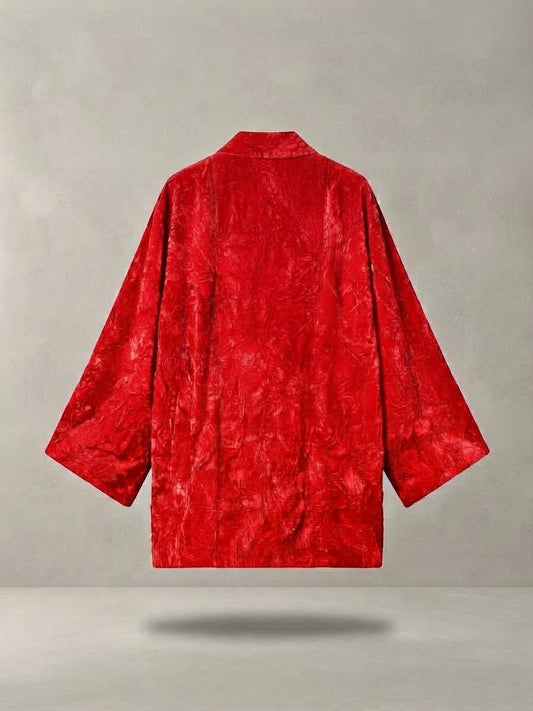Giacca kimono velluto