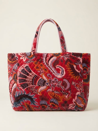 Borsa Tote in velluto