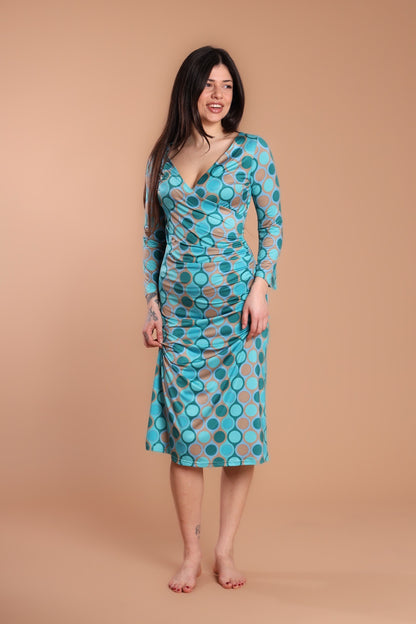 Abito jersey midi