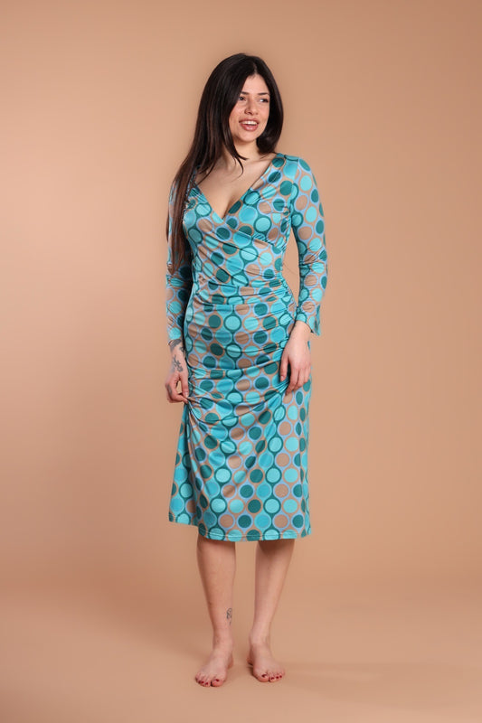 Abito jersey midi
