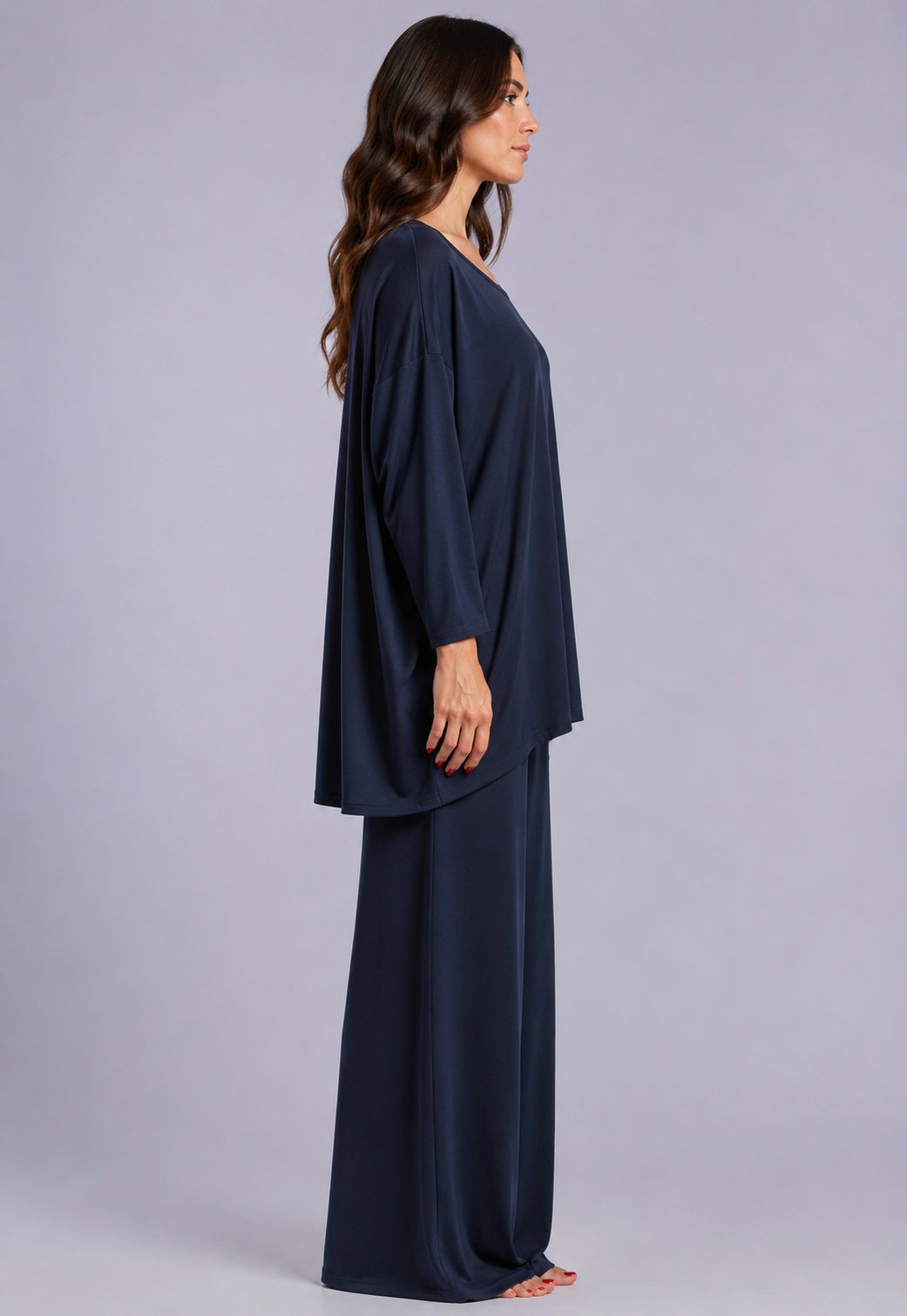 Maglia over - Blu