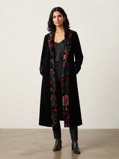 Cappotto lungo velluto