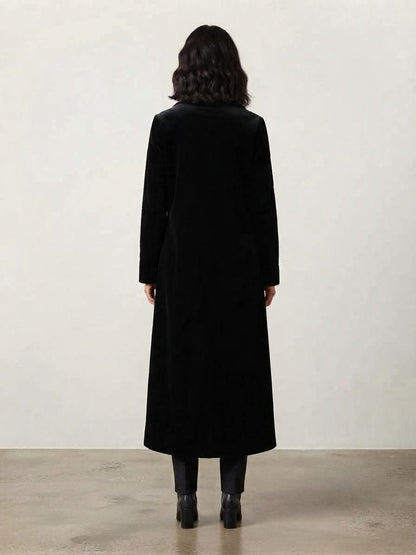 Cappotto lungo velluto